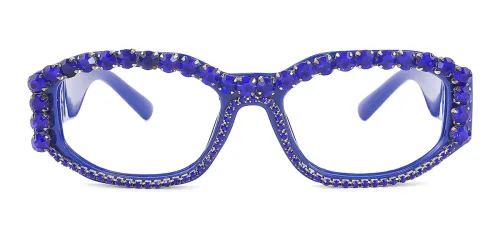 76003 Thomasina Oval blue glasses