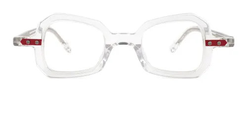 76840 Noelle Geometric, clear glasses