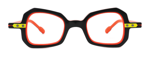 76840 Noelle Geometric, orange glasses