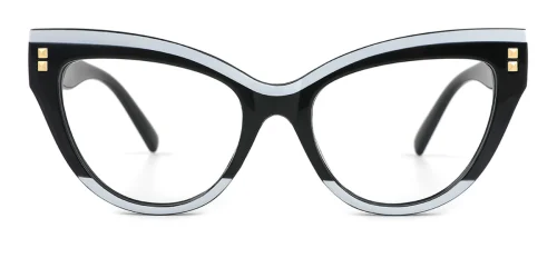 7727 Bryan Cateye black glasses