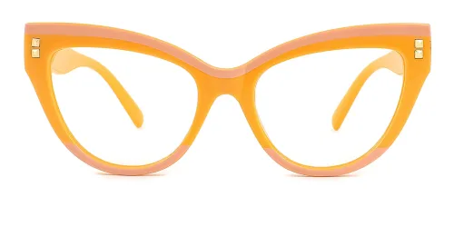 7727 Bryan Cateye orange glasses