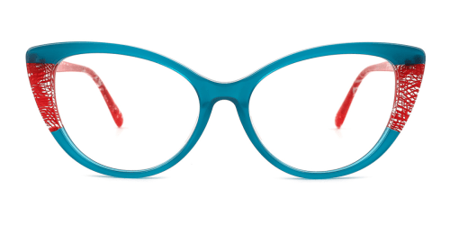 8004 Darcy Cateye blue glasses