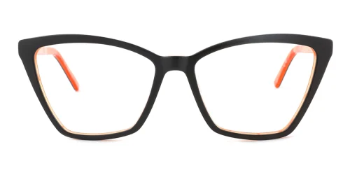 8012 Hillel Cateye orange glasses
