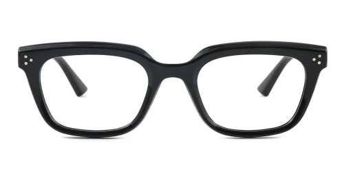 8014 Amy Rectangle black glasses