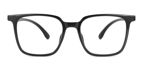 8018 Sara Rectangle black glasses