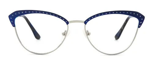 8047 Delmore Cateye blue glasses