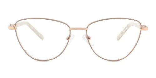80481 Zenobia Cateye white glasses