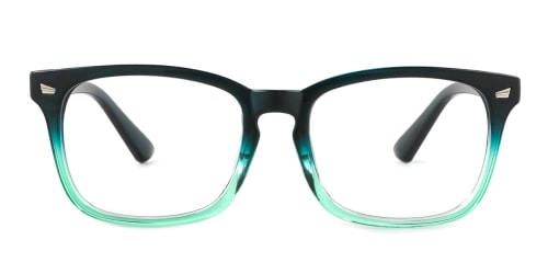 8082 Beverly Rectangle green glasses