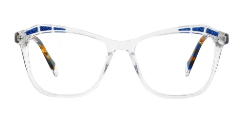 81018 Haskell Geometric, clear glasses