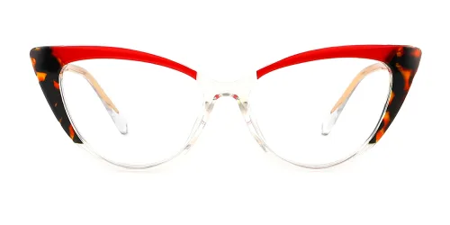 81051 Remy Cateye red glasses