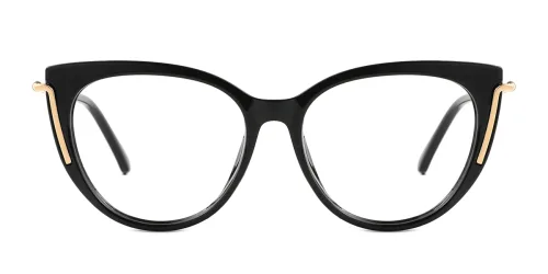 81107 Caitlyn Cateye black glasses