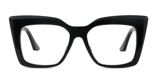 8130 Lakin Cateye,Rectangle black glasses