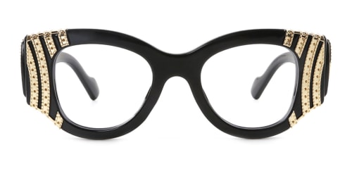 8179 Wilding Geometric black glasses