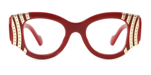 8179 Wilding Cateye red glasses