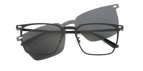 8202 Bette Rectangle black glasses