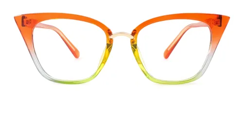 82029 Ourpop Cateye orange glasses