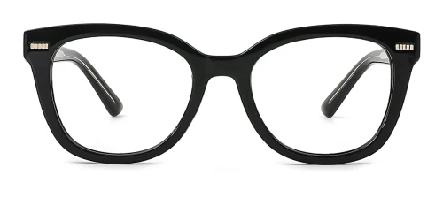 82031 Desirae Oval black glasses