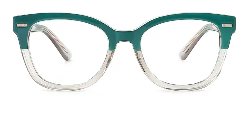 82031 Desirae Rectangle,Oval green glasses