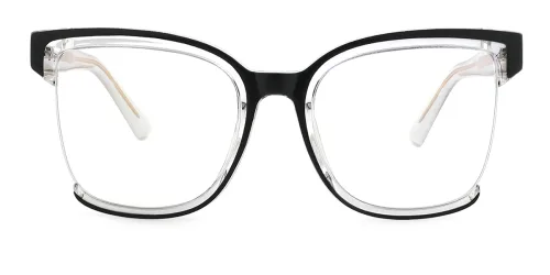 82038 Grace Rectangle black glasses