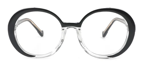 82049 Digne Round,Oval black glasses
