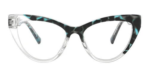 82061 Shelby Cateye blue glasses