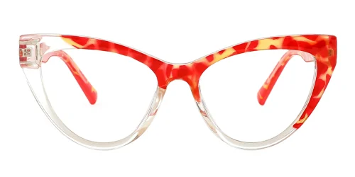 82061 Shelby Cateye red glasses