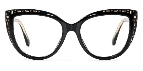 82070 Hermip Cateye black glasses