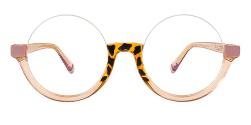 82086 Sali Round pink glasses