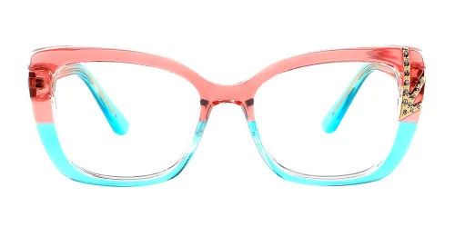 82098 Fields Rectangle pink glasses