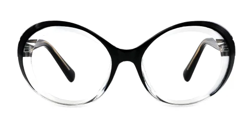 82100 Lilith Oval black glasses