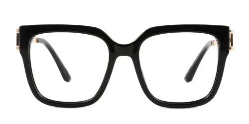 82113 Madeline Rectangle black glasses