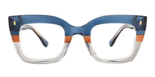 82142 Kade Rectangle blue glasses