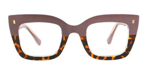 82142 Kade Rectangle brown glasses
