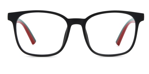 8262 Fleuretta Rectangle black glasses