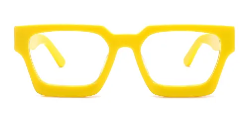 86002 Fainche Rectangle yellow glasses