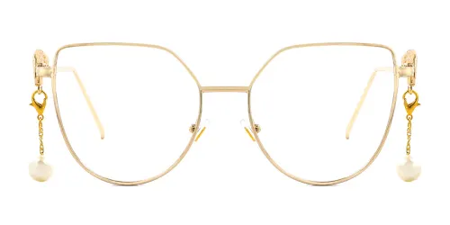 8601 Ginna Cateye gold glasses