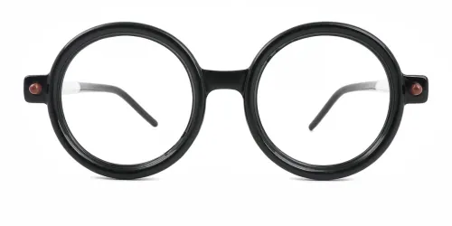 86602 Arrow Round black glasses