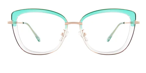 87030 Verna Cateye green glasses