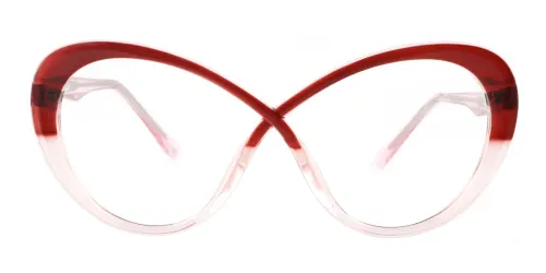 87189 Acacia Cateye red glasses