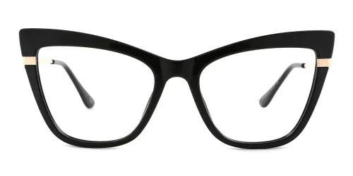 87245 Jenna Cateye black glasses