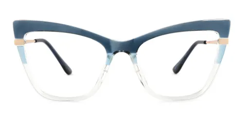 87245 Jenna Cateye blue glasses