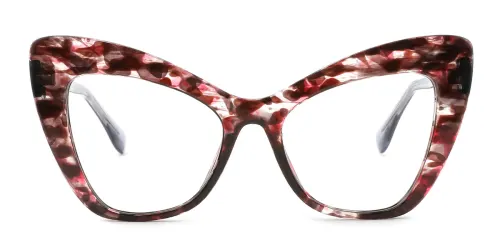 87289 Rafe Cateye red glasses