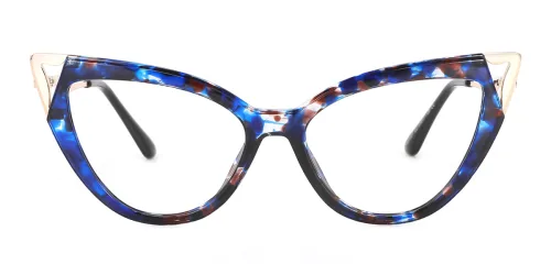 87307 Theresa Cateye blue glasses