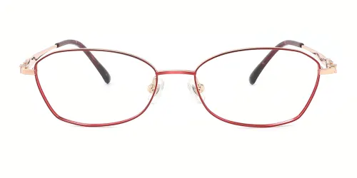 88010 Bonnie Oval red glasses