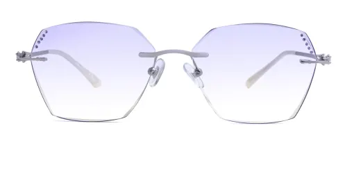 88021 Tamas Geometric purple glasses