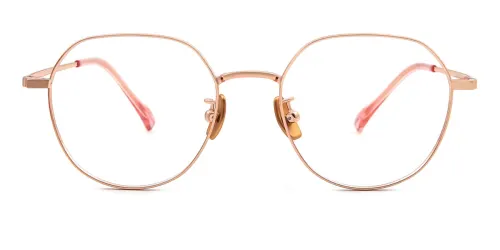 88307 Leanna Geometric pink glasses