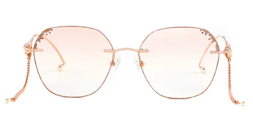 88366 Ourpop  gold glasses