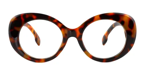 89108 Prima Oval tortoiseshell glasses