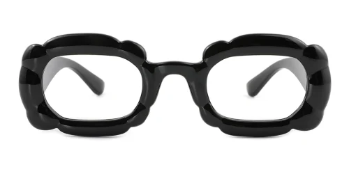 89123 Gilbert Oval black glasses