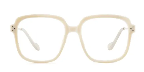 8915 Percey Rectangle white glasses